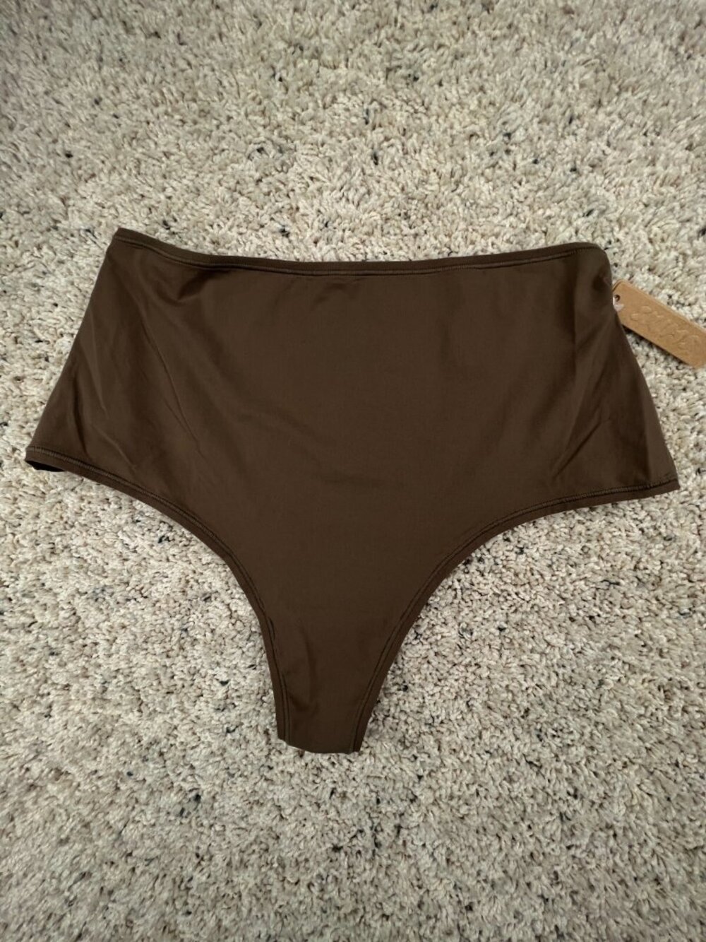 Skims Panties Naked Cheeky Hipster Oxide Stretchy NWT Beige Brown Stretch SZ 2X
